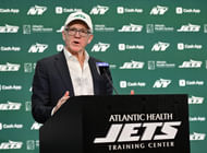 Woody Johnson at Head Coach Aaron Glenn Introductory Press Conference - Source: Imagn